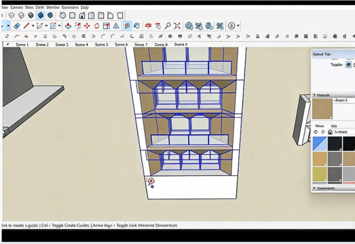 SketchUp建筑外立面建模设计训练视频教程(图5) SketchUp建筑外立面建模设计训练视频教程(图5)