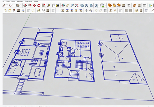 SketchUp房屋建造建筑师基础技能训练视频教程(图3) SketchUp房屋建造建筑师基础技能训练视频教程(图3)