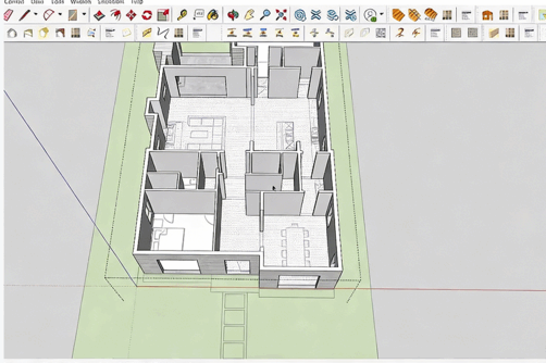 SketchUp房屋建造建筑师基础技能训练视频教程(图4) SketchUp房屋建造建筑师基础技能训练视频教程(图4)