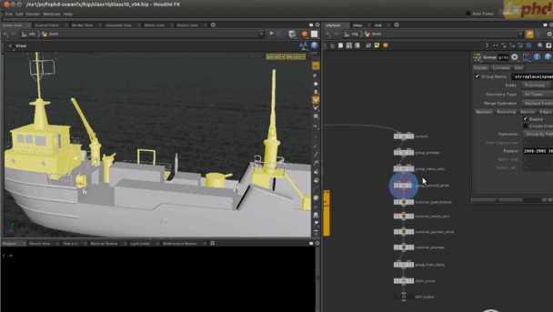Houdini海洋CG特效镜头实例制作视频教程(图4) Houdini海洋CG特效镜头实例制作视频教程(图4)