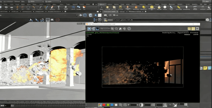 Houdini FX真实建筑爆炸特效实例制作视频教程 (图2) Houdini FX真实建筑爆炸特效实例制作视频教程 (图2)