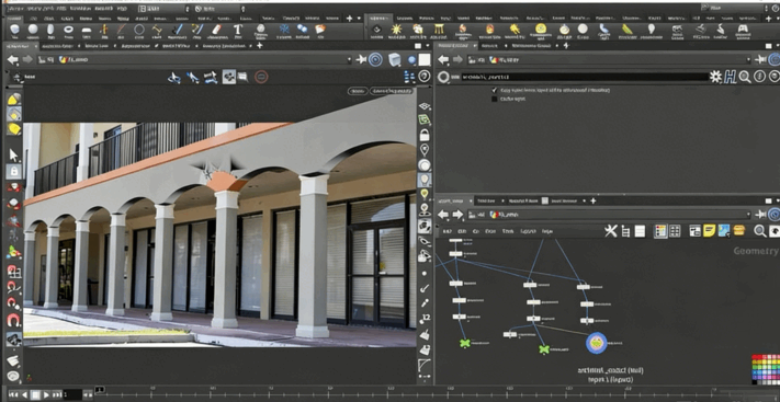 Houdini FX真实建筑爆炸特效实例制作视频教程 (图4) Houdini FX真实建筑爆炸特效实例制作视频教程 (图4)