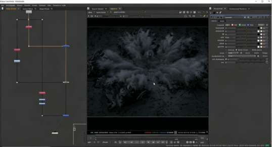 Houdini和Nuke雷击闪电破坏视觉特效制作视频教程 (图4) Houdini和Nuke雷击闪电破坏视觉特效制作视频教程 (图4)