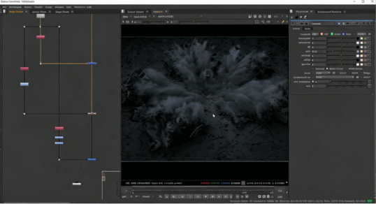 Houdini和Nuke雷击闪电破坏视觉特效制作视频教程 (图5) Houdini和Nuke雷击闪电破坏视觉特效制作视频教程 (图5)