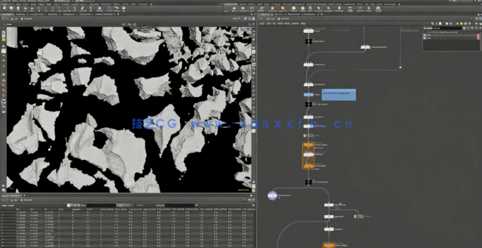 Houdini破坏墙体VDB破碎模拟特效实例制作视频教程(图4) Houdini破坏墙体VDB破碎模拟特效实例制作视频教程(图4)