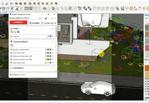 Sketchup和V-ray外部建筑场景渲染大师班视频教程(图3) Sketchup和V-ray外部建筑场景渲染大师班视频教程(图3)