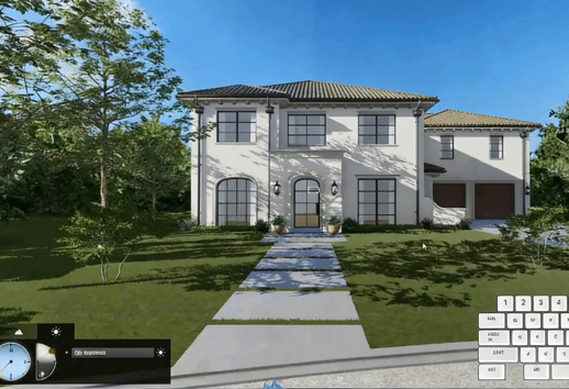 Sketchup西班牙现代风格住宅从2D到3D设计视频教程(图5) Sketchup西班牙现代风格住宅从2D到3D设计视频教程(图5)