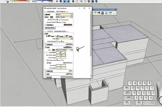 Sketchup西班牙现代风格住宅从2D到3D设计视频教程(图6) Sketchup西班牙现代风格住宅从2D到3D设计视频教程(图6)