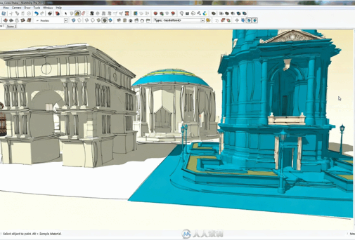 Sketchup三维建筑设计师建模技能训练视频教程(图3) Sketchup三维建筑设计师建模技能训练视频教程(图3)