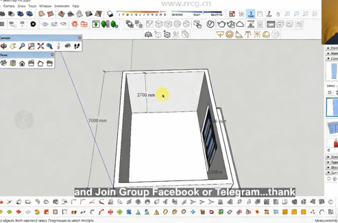 SketchUp与Vray卧室逼真建模与渲染训练视频教程(图4) SketchUp与Vray卧室逼真建模与渲染训练视频教程(图4)