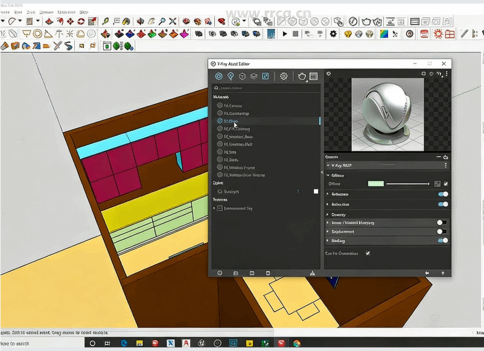 Sketchup与Vray Next逼真厨房建模渲染视频教程(图2) Sketchup与Vray Next逼真厨房建模渲染视频教程(图2)