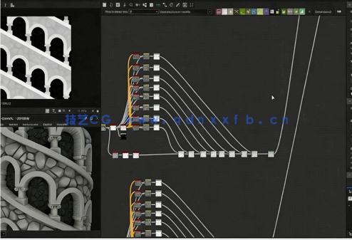 Substance 3D Designer拱形墙壁材质制作视频教程(图1) Substance 3D Designer拱形墙壁材质制作视频教程(图1)
