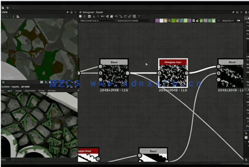 Substance 3D Designer拱形墙壁材质制作视频教程(图3) Substance 3D Designer拱形墙壁材质制作视频教程(图3)