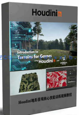 Houdini游戏地形景观核心技能训练视频教程 (图1) Houdini游戏地形景观核心技能训练视频教程 (图1)