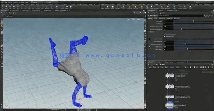 Houdini布料模拟制作核心技能训练视频教程(图2) Houdini布料模拟制作核心技能训练视频教程(图2)