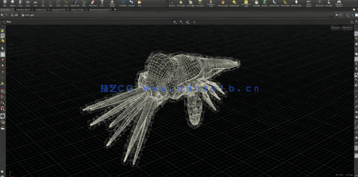 Houdini中Vellum Grains沙粒物理作用模拟训练视频教程(图2) Houdini中Vellum Grains沙粒物理作用模拟训练视频教程(图2)
