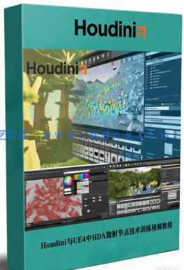 Houdini与UE4中HDA散射节点技术训练视频教程(图1) Houdini与UE4中HDA散射节点技术训练视频教程(图1)