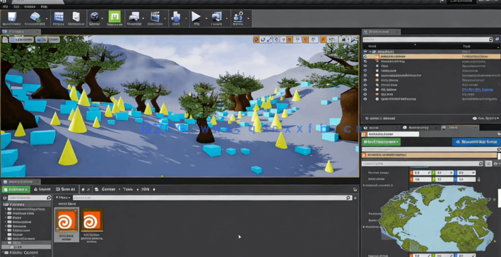 Houdini与UE4中HDA散射节点技术训练视频教程(图2) Houdini与UE4中HDA散射节点技术训练视频教程(图2)