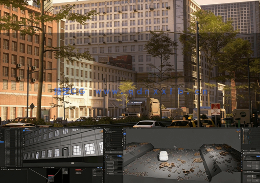 Blender几何节点高效程序化城市场景搭建技术视频教程 (图5) Blender几何节点高效程序化城市场景搭建技术视频教程 (图5)