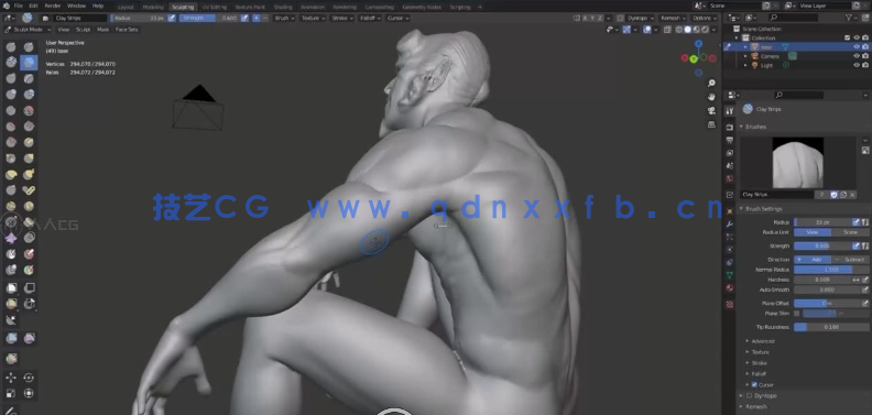 Blender 3D人体结构解剖雕刻大师级训练视频教程(图3) Blender 3D人体结构解剖雕刻大师级训练视频教程(图3)