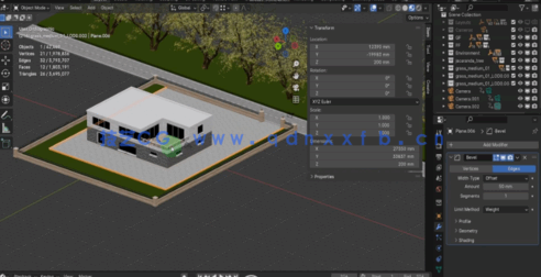 Blender建筑可视化完整实战训练视频教程(图2) Blender建筑可视化完整实战训练视频教程(图2)