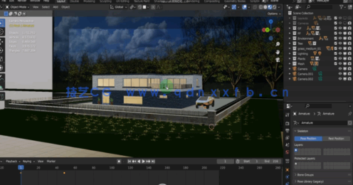 Blender建筑可视化完整实战训练视频教程(图3) Blender建筑可视化完整实战训练视频教程(图3)