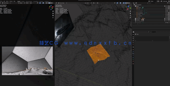 Blender与Gaea影视级冰雪世界环境场景制作视频教程(图5) Blender与Gaea影视级冰雪世界环境场景制作视频教程(图5)