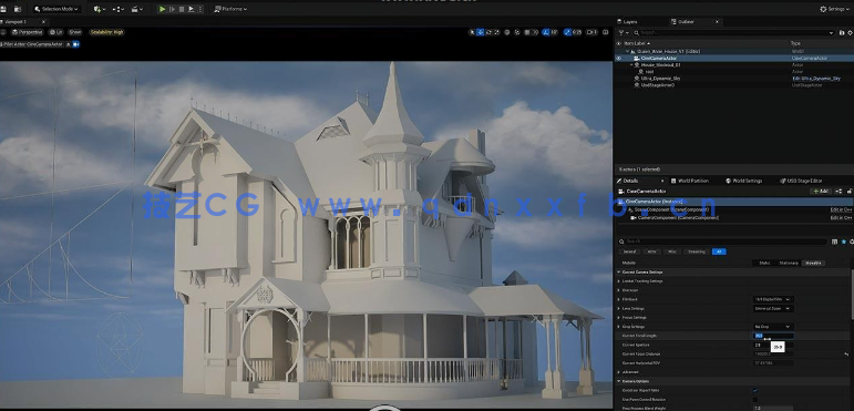 Blender与UE维多利亚风格建筑完整制作流程视频教程(图2) Blender与UE维多利亚风格建筑完整制作流程视频教程(图2)