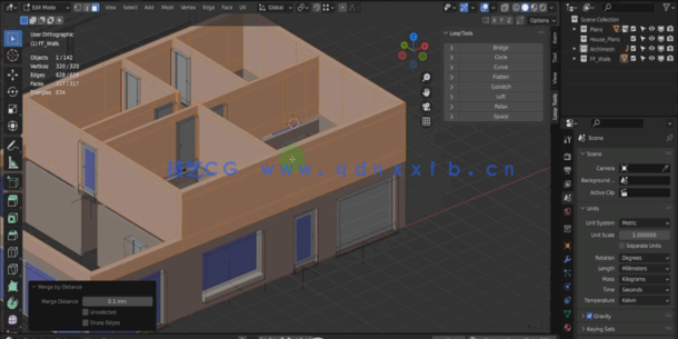Blender建筑设计可视化动画制作全流程视频教程(图4) Blender建筑设计可视化动画制作全流程视频教程(图4)