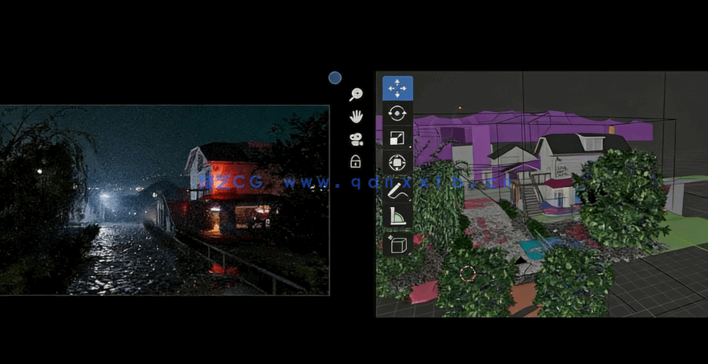 Blender电影级氛围动画场景制作视频教程(图4) Blender电影级氛围动画场景制作视频教程(图4)