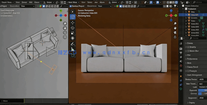 Blender家具设计零基础建模入门指南视频教程(图4) Blender家具设计零基础建模入门指南视频教程(图4)