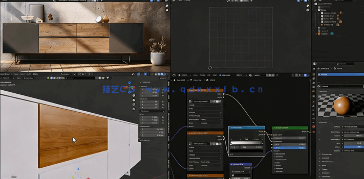 Blender室内设计可视化完整工作流视频教程(图2) Blender室内设计可视化完整工作流视频教程(图2)