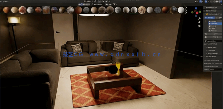 Blender室内设计与建筑表现实战训练视频教程(图2) Blender室内设计与建筑表现实战训练视频教程(图2)