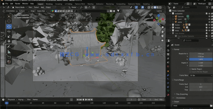 Blender逼真3D森林场景实例制作视频教程(图3) Blender逼真3D森林场景实例制作视频教程(图3)