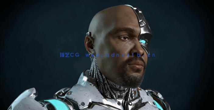 Blender赛博格义体人角色硬表面建模制作流程视频教程 (图3) Blender赛博格义体人角色硬表面建模制作流程视频教程 (图3)