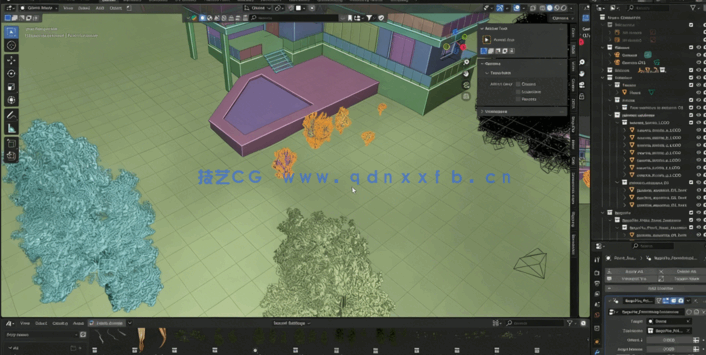 Blender从零开始创建房屋建筑可视化设计视频教程(图2) Blender从零开始创建房屋建筑可视化设计视频教程(图2)