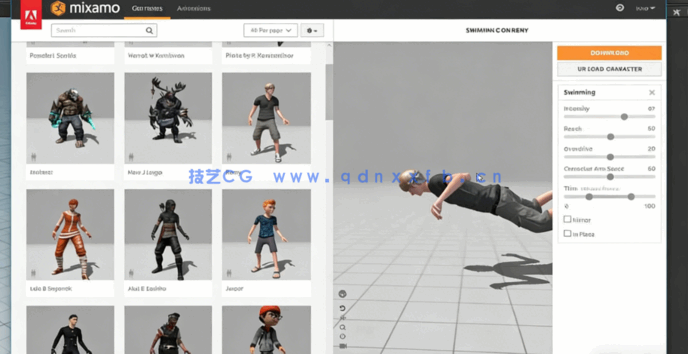 Houdin角色游泳模拟视觉特效视频教程 (图2) Houdin角色游泳模拟视觉特效视频教程 (图2)