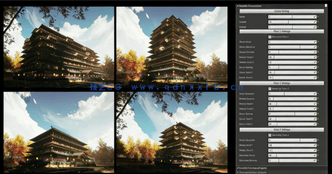 Houdini与UE4经典日本武士道建筑场景制作视频教程(图5) Houdini与UE4经典日本武士道建筑场景制作视频教程(图5)