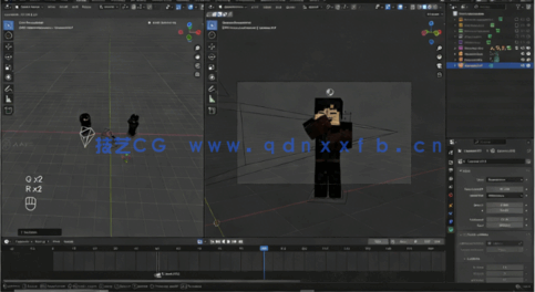 Blender《我的世界》游戏动画全流程实战制作视频教(图5) Blender《我的世界》游戏动画全流程实战制作视频教(图5)