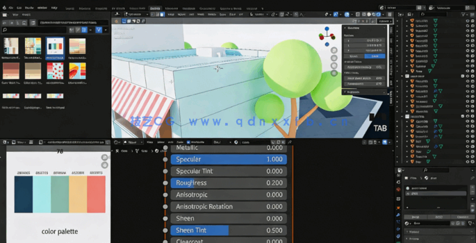 Blender 3D终极课程:从建模到动画训练视频教程(图4) Blender 3D终极课程:从建模到动画训练视频教程(图4)