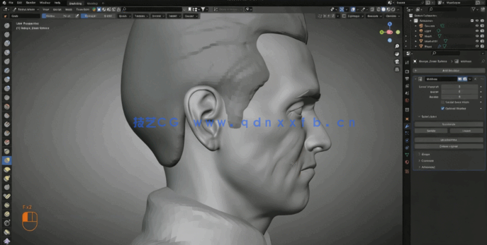 Blender《黑袍纠察队》祖国人角色完整制作流程视频教程(图4) Blender《黑袍纠察队》祖国人角色完整制作流程视频教程(图5)