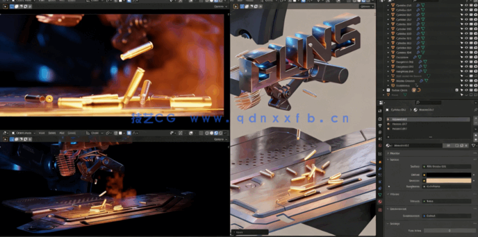 Blender震撼影视级片头实例制作训练视频教程(图2) Blender震撼影视级片头实例制作训练视频教程(图2)