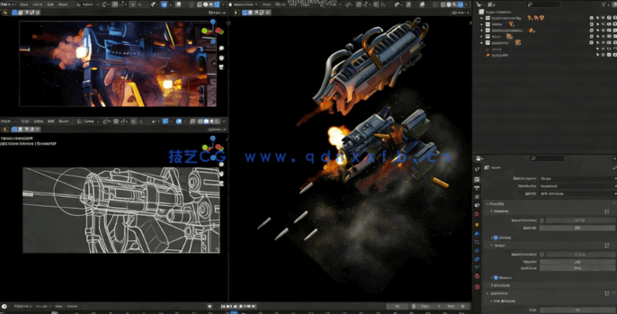 Blender震撼影视级片头实例制作训练视频教程(图3) Blender震撼影视级片头实例制作训练视频教程(图3)