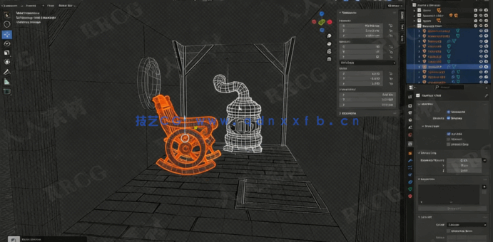 Blender风格化房间完整制作工作流程视频教程(图3) Blender风格化房间完整制作工作流程视频教程(图3)