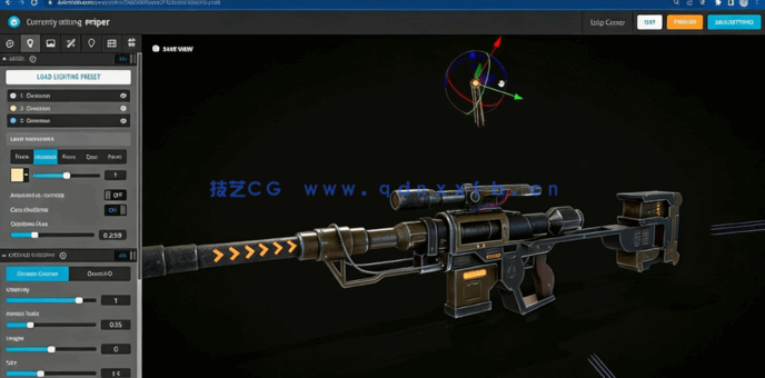 Blender游戏狙击枪模型完整制作流程视频教程(图6) Blender游戏狙击枪模型完整制作流程视频教程(图6)