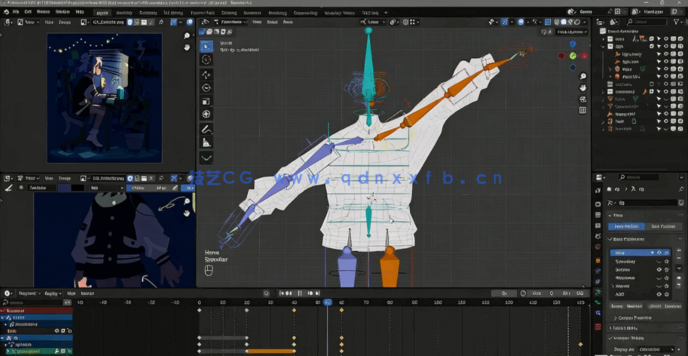Blender卡通渲染动画核心技术训练视频教程(图5) Blender卡通渲染动画核心技术训练视频教程(图5)