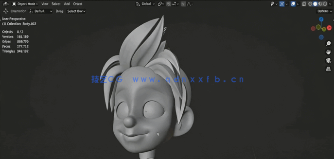 Blender 3D游戏角色完整制作工作流程视频教程(图3) Blender 3D游戏角色完整制作工作流程视频教程(图3)