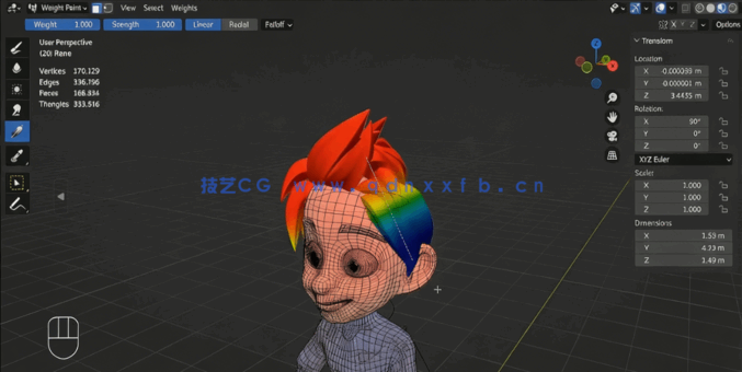 Blender 3D游戏角色完整制作工作流程视频教程(图4) Blender 3D游戏角色完整制作工作流程视频教程(图4)