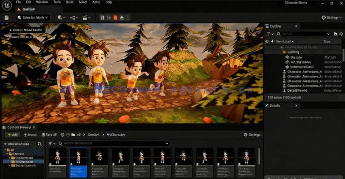 Blender 3D游戏角色完整制作工作流程视频教程(图5) Blender 3D游戏角色完整制作工作流程视频教程(图5)