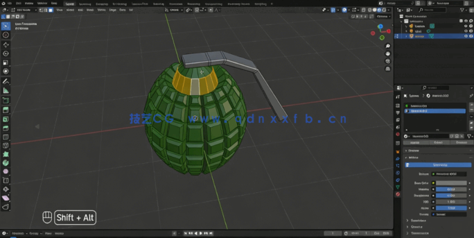 Blender 3D建模初学者入门系统训练视频教程(图2) Blender 3D建模初学者入门系统训练视频教程(图2)
